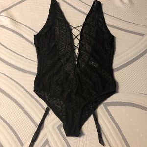 Lace up bodysuit